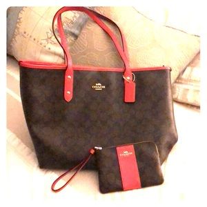 Coach bag and clutch